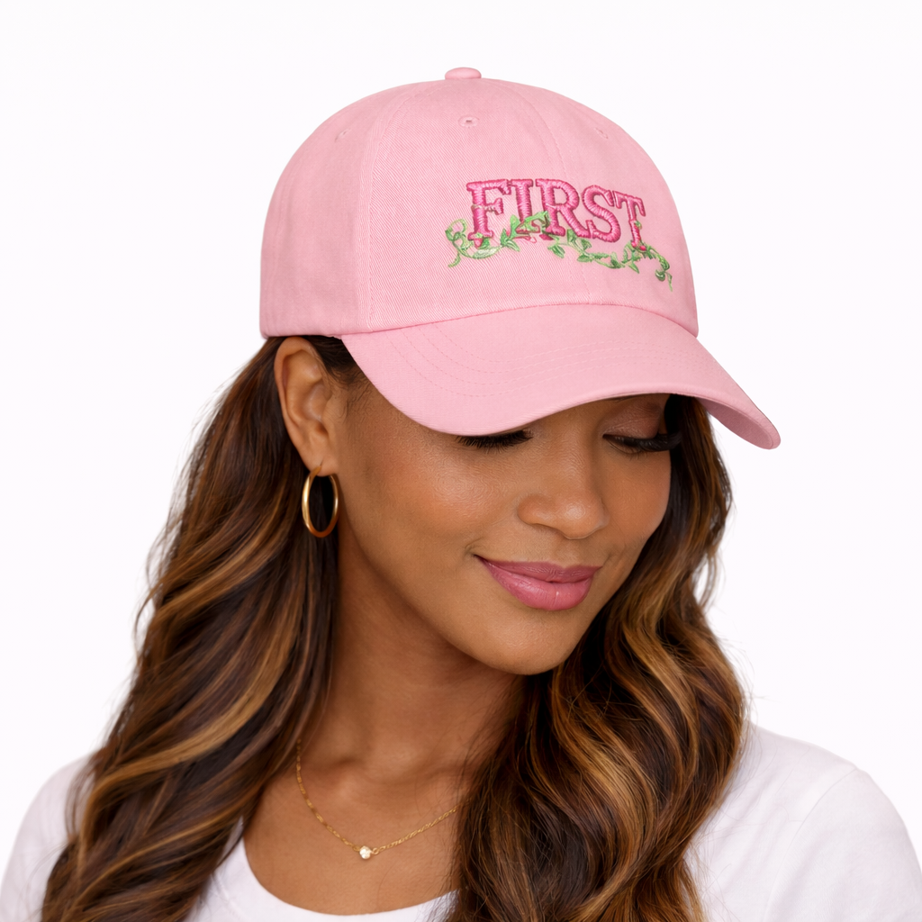 Divine Ladies Baseball Hat – Sorority FIRST Embroidered | FirstGen Designs