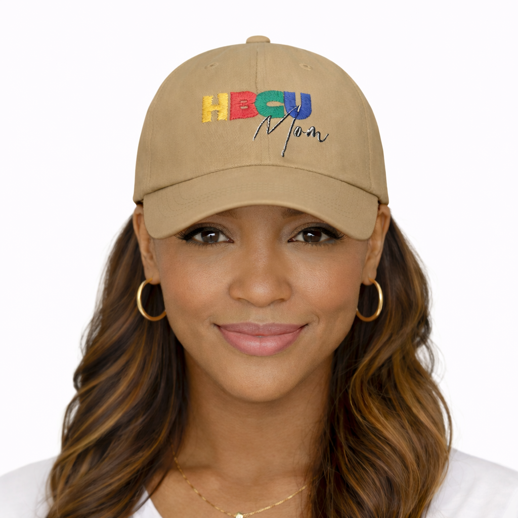 HBCU Mom Cap | Perfect Gift for Graduations, Mother's Day, College Events, Casual Wear, Embroidered Hat