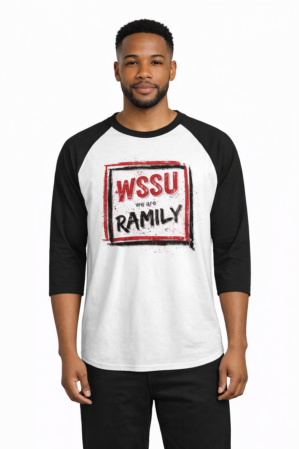 Rep Your HBCU Unisex Raglan Tee –  WSSU 3/4 Sleeve Spirit Shirt | FirstGen Designs