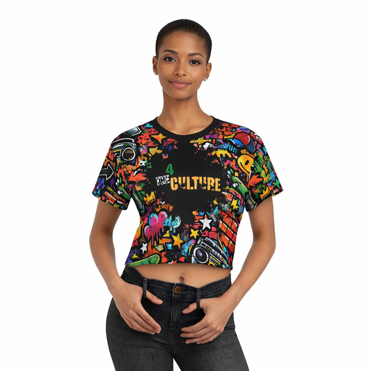 4 The Culture Crop Tee — Colorful Graffiti | FirstGen Designs