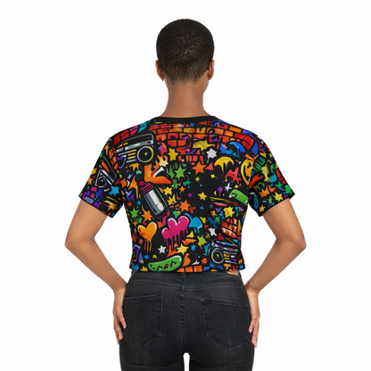 4 The Culture Crop Tee — Colorful Graffiti | FirstGen Designs