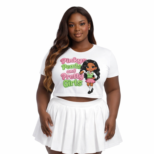 Divine Ladies Crop Tee — Cute Graphic Top | FirstGen Designs