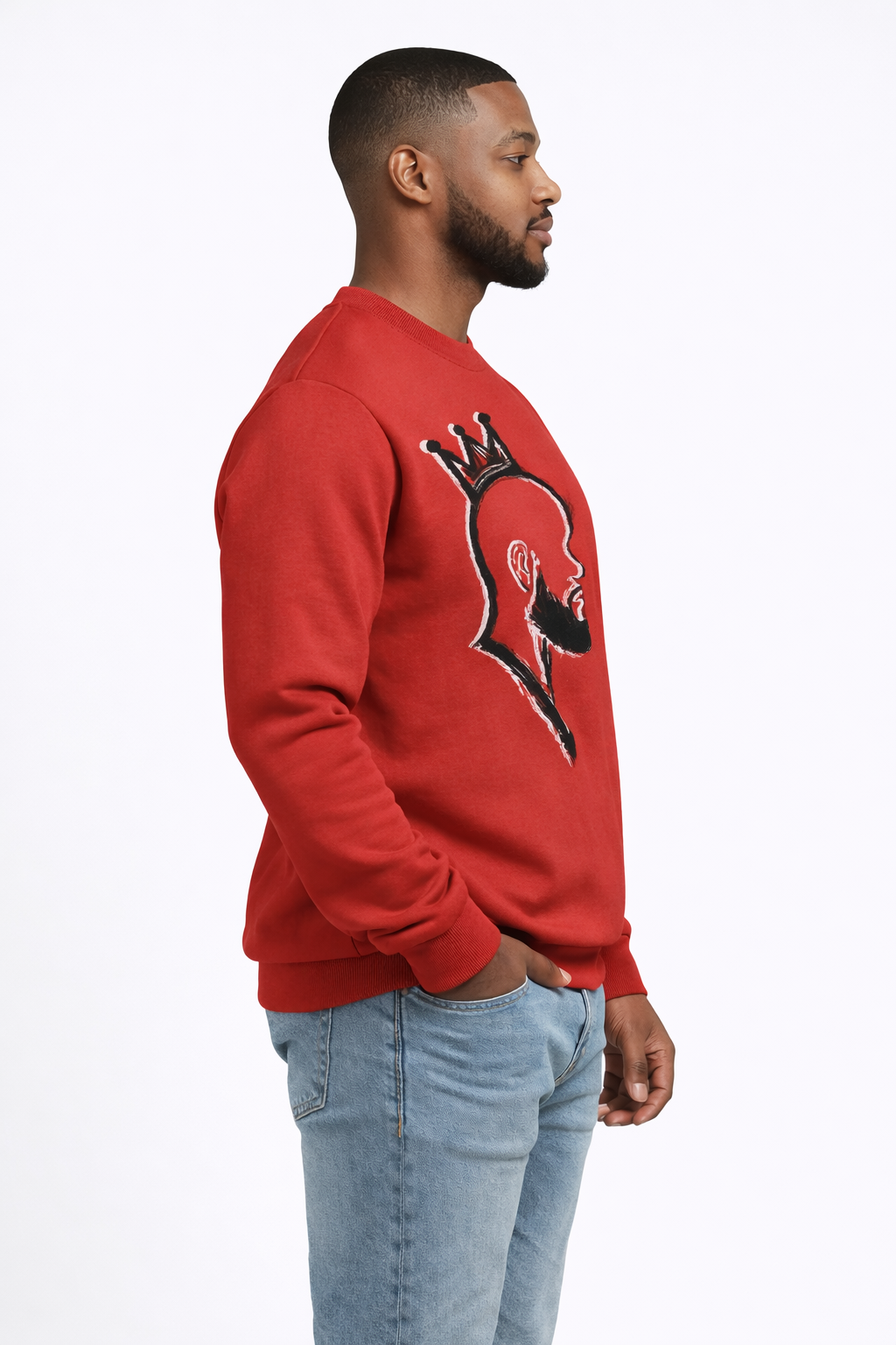 2 Love in Black Sweatshirt - Self Love Heart Graphic Men’s | FirstGen Designs