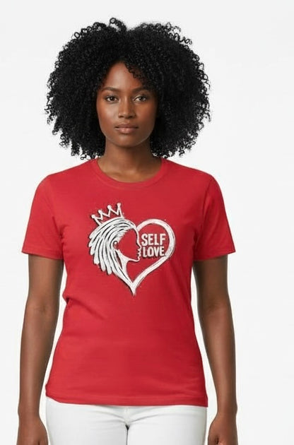 2 Love In Black T-Shirt - Self Love Heart Graphic | FirstGen Designs