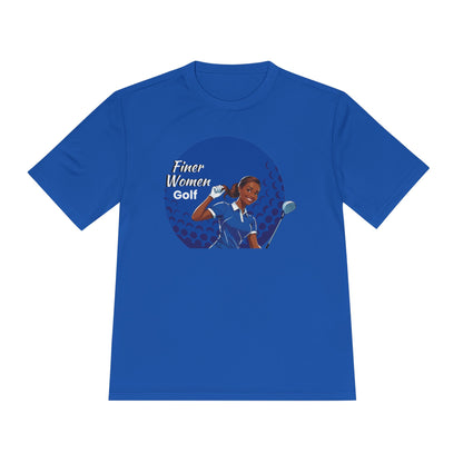 Finer Women Golf Unisex Moisture Wicking Tee, Activewear, Golf Apparel, Sportswear, Gift for Golfers, Summer Workout T-Shirt