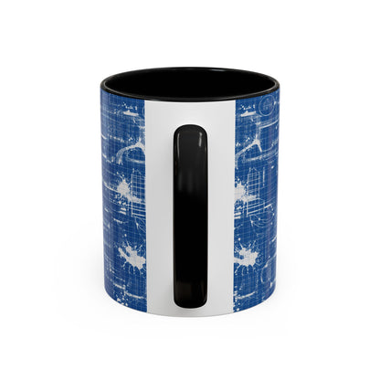 4 The Culture Coffee Mug – No Blueprint Blue Graffiti Accent (11/15 oz) | FirstGen Designs