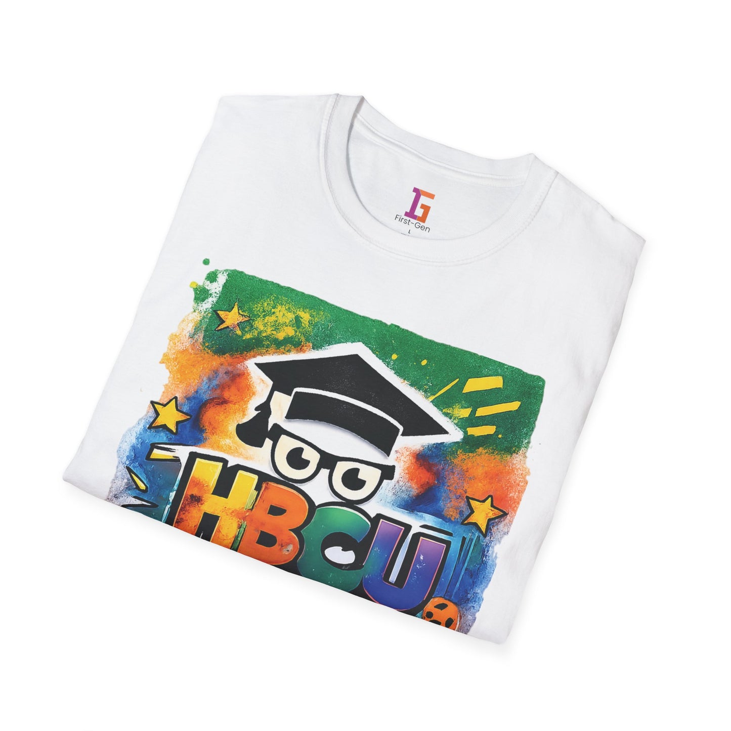HBCU Graphic Tee Shirt, Historically Black Colleges Universities Unisex Softstyle T-Shirt, Proud Alumni Top, College Student Gift, Black