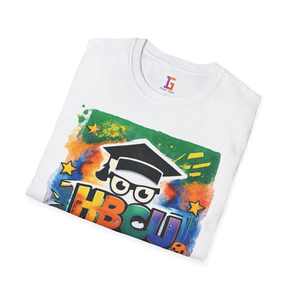 HBCU Graphic Tee Shirt, Historically Black Colleges Universities Unisex Softstyle T-Shirt, Proud Alumni Top, College Student Gift, Black