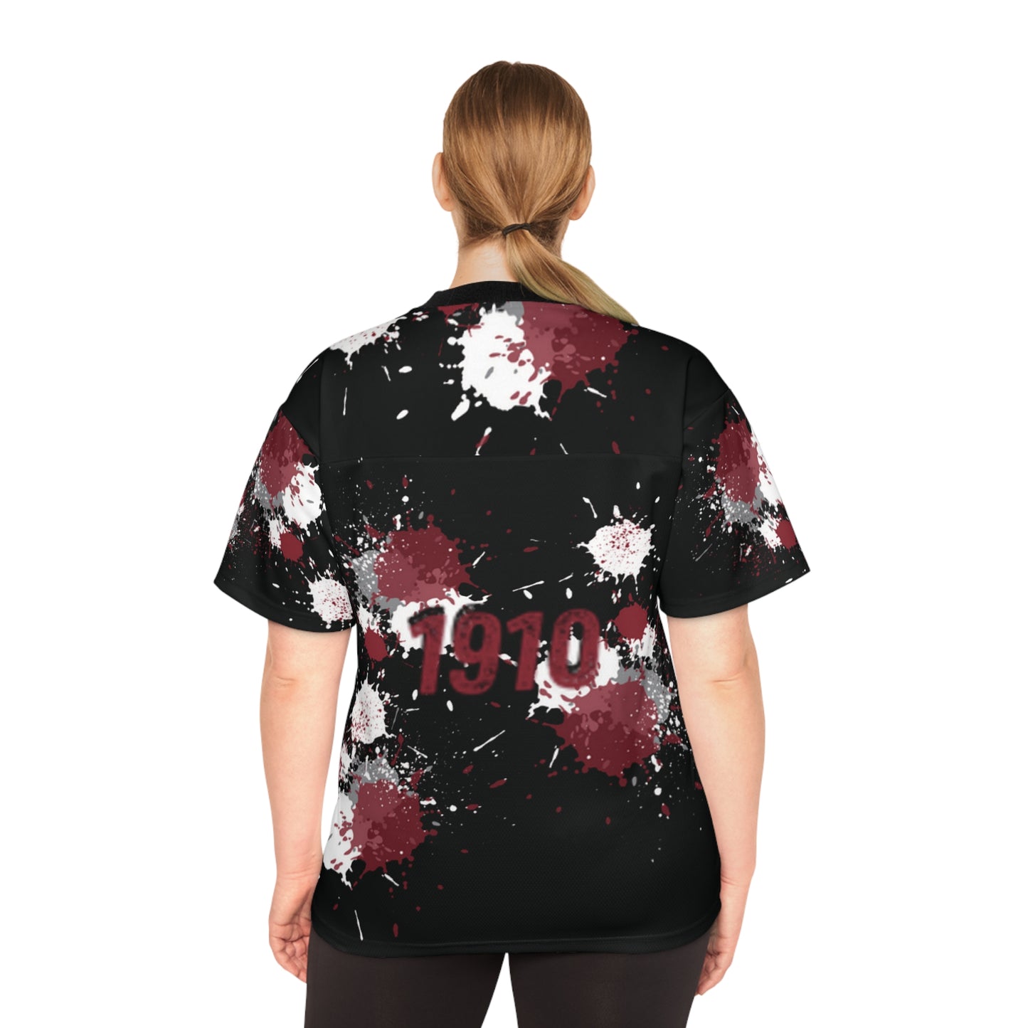 Unisex Football Jersey Art Print, Unique Sports Top for Fans, College Team Apparel, Game Day Outfit, Trendy Casual Wear