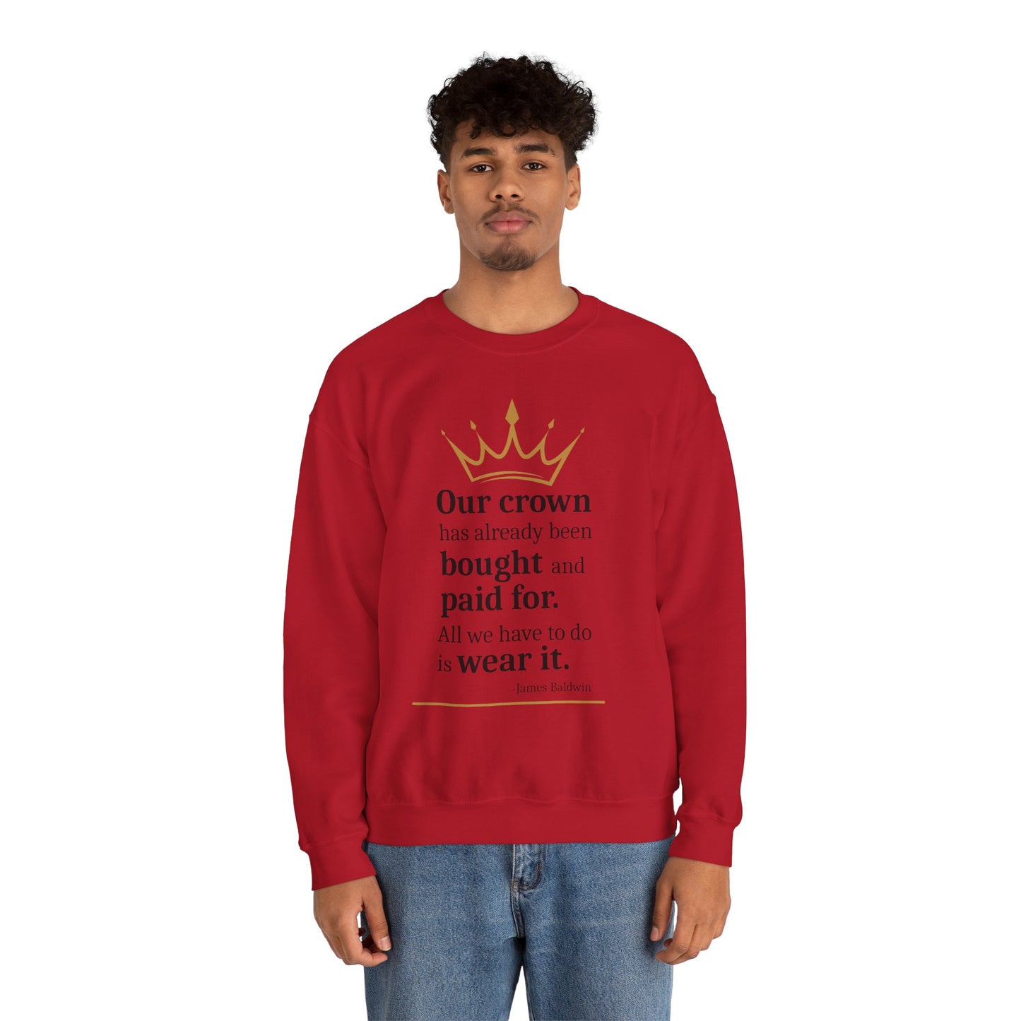 4 The Culture Crewneck Sweatshirt – Inspirational Crown Graphic | FirstGen Designs
