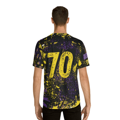 BC Bold Graphic Men's Baseball Jersey Blk, Sporty Apparel, Casual Wear, Unique Gift for Baseball Fans, Streetwear Style