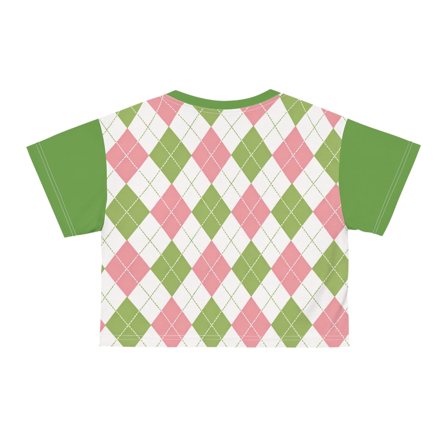 Divine Ladies Argyle Crop Tee — Pretty Preppy | FirstGen Designs