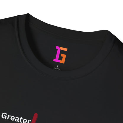 2 Love in Black Tee- No Greater Love T-Shirt - John 15:13 Christian Faith | FirstGen Designs