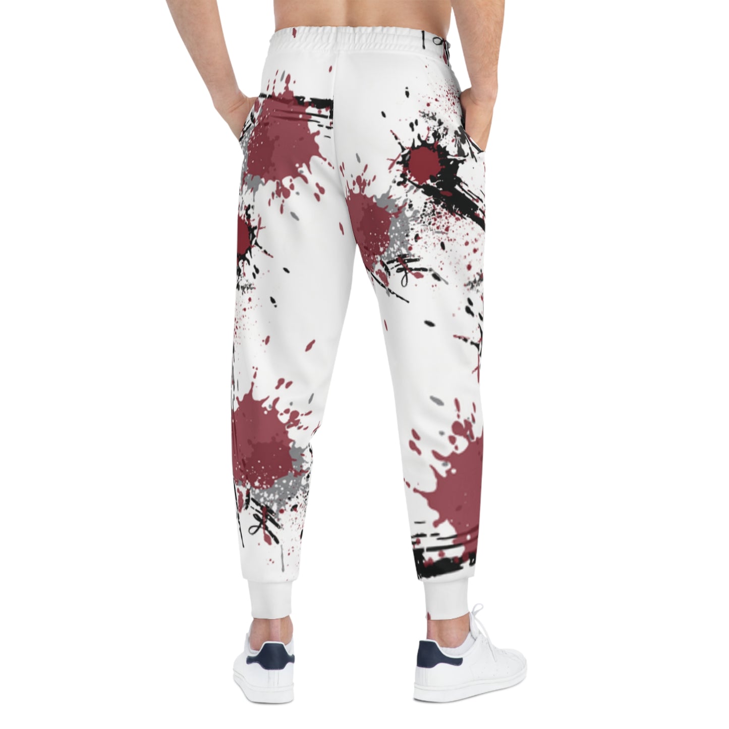NCCU Joggers White w Artistic Splatter Design, Trendy Fitness Pants for Active Lifestyle, Unique Gift for Sports Enthusiasts, Casual [...]