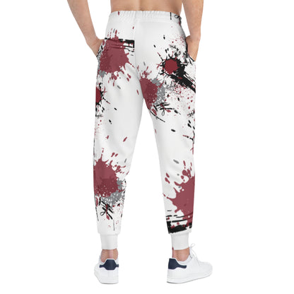 NCCU Joggers White w Artistic Splatter Design, Trendy Fitness Pants for Active Lifestyle, Unique Gift for Sports Enthusiasts, Casual [...]