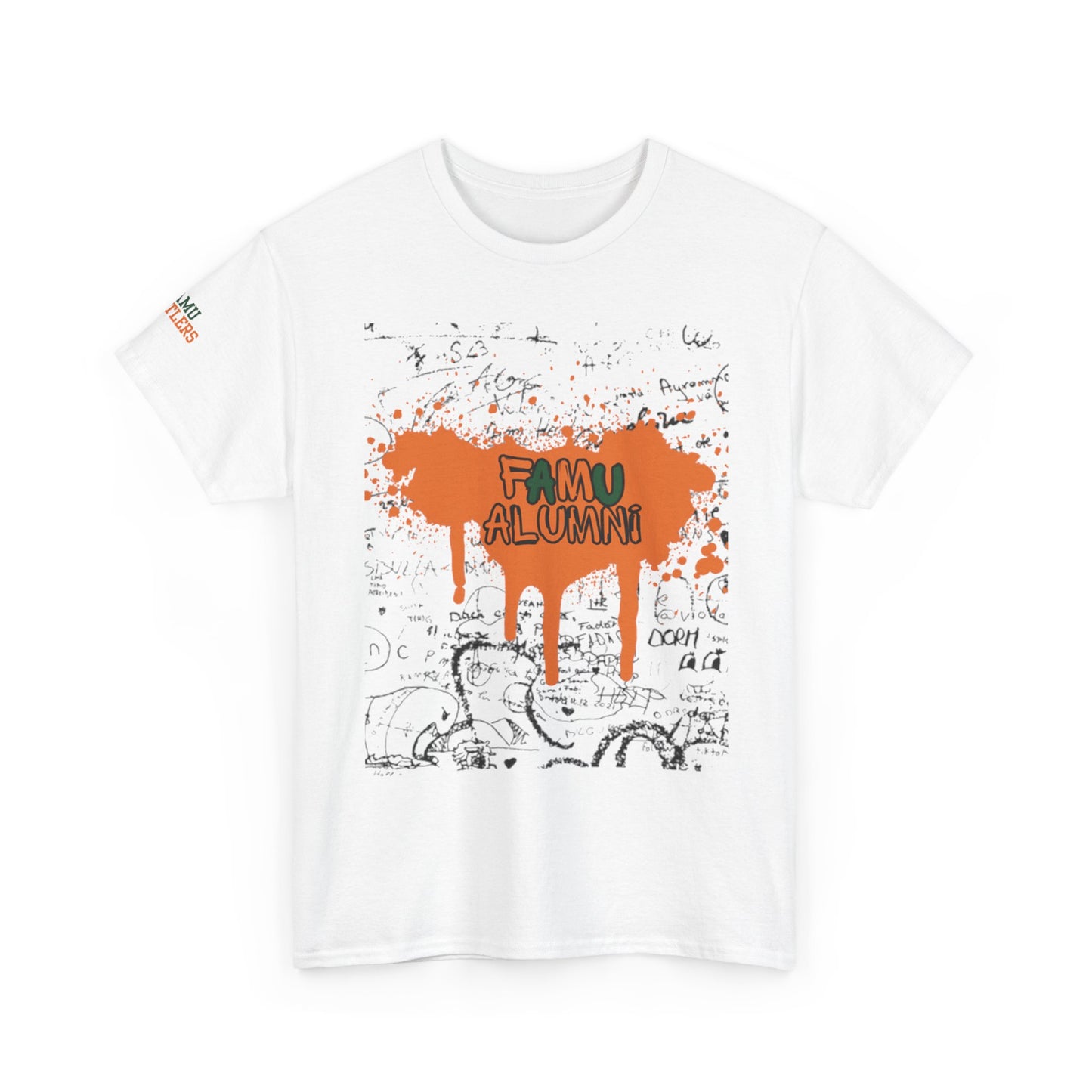 Unisex Heavy Cotton Tee with 'FAMU ALUMNI' Design, Perfect for Alumni Gatherings, School Spirit, Casual Wear, Gift for Grads, Vintage [...]