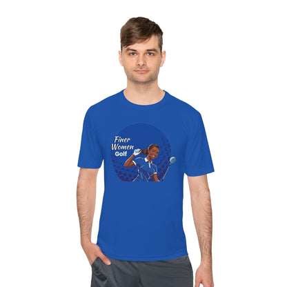 Finer Women Golf Unisex Moisture Wicking Tee, Activewear, Golf Apparel, Sportswear, Gift for Golfers, Summer Workout T-Shirt