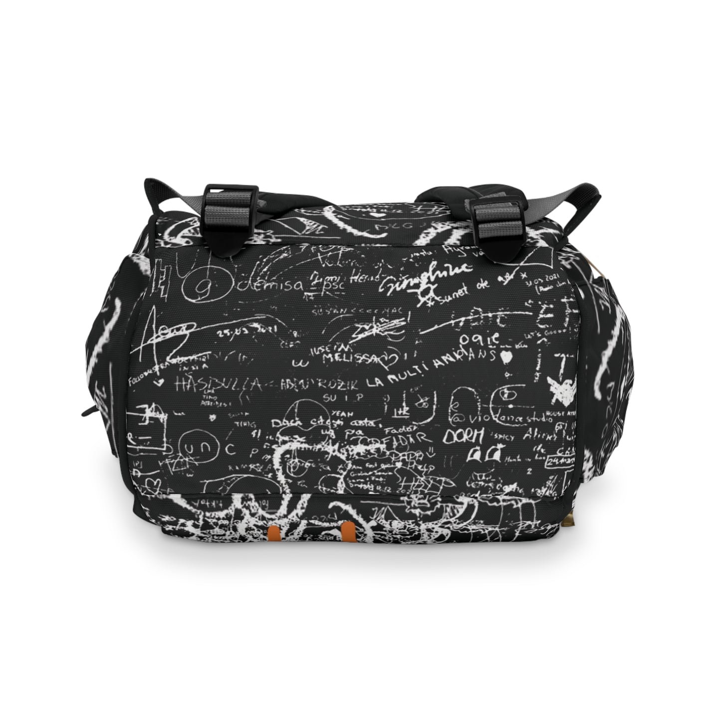 Alumni Multifunctional Diaper Backpack for Alumni Parents, Baby Bag, Travel Backpack, Black and White Daypack, Back to School Essentials