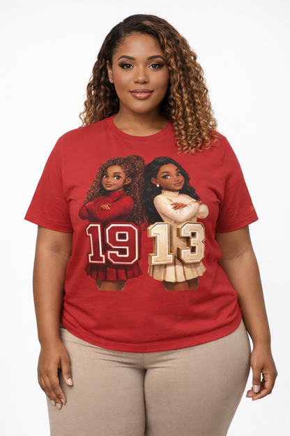 Divine Ladies Tee — 1913 Sorority Sisters Design | FirstGen Designs