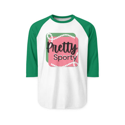 Pretty Sporty Unisex Raglan Shirt | Casual Tee, Stylish Attire, Gift for Athletes, Spring Fashion, Everyday Wear