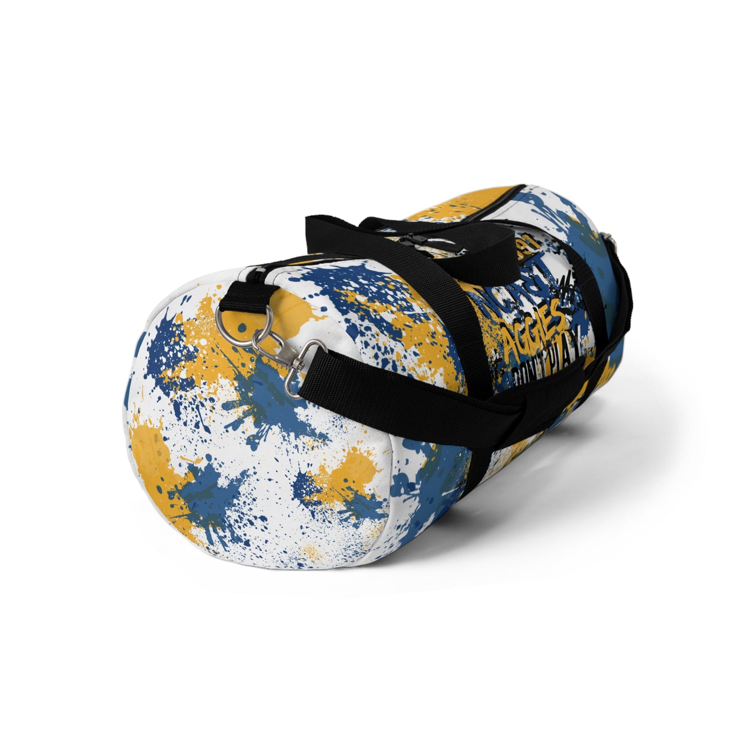 Rep Your HBCU Duffel Bag – NC AT Graffiti Art White Travel Bag | FirstGen Designs
