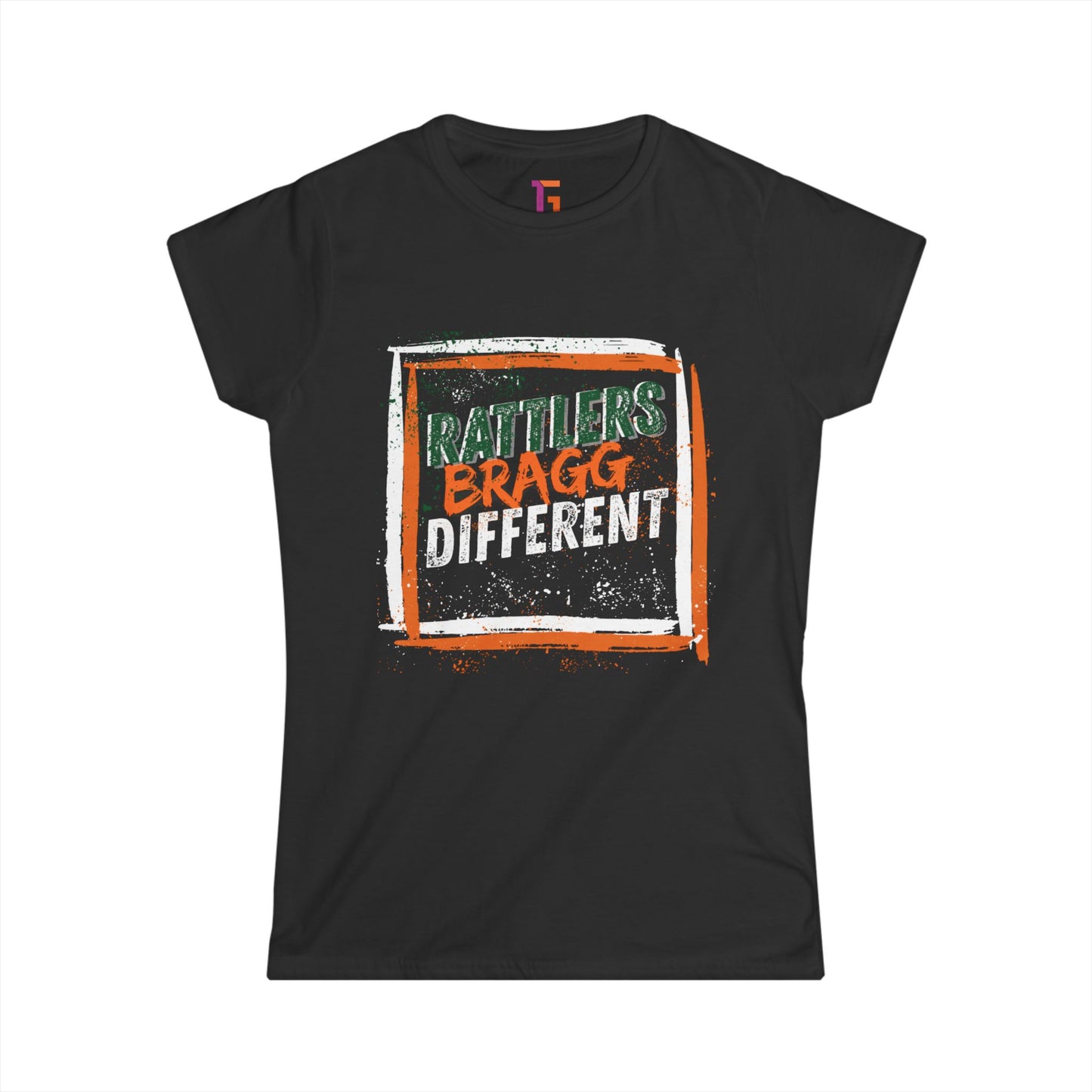Rep Your HBCU Women’s Tee – FAMU “Rattlers Bragg Different” Graphic | FirstGen Designs