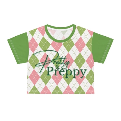 Divine Ladies Argyle Crop Tee — Pretty Preppy | FirstGen Designs