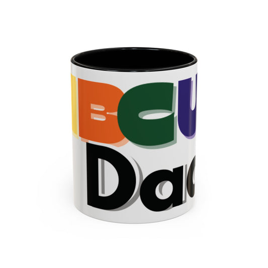 Vibrant HBCU Dad Coffee Mug, Colorful Mom Mug, Unique Gift for Her, Coffee Lover's Mug, Personalized Kitchen Decor
