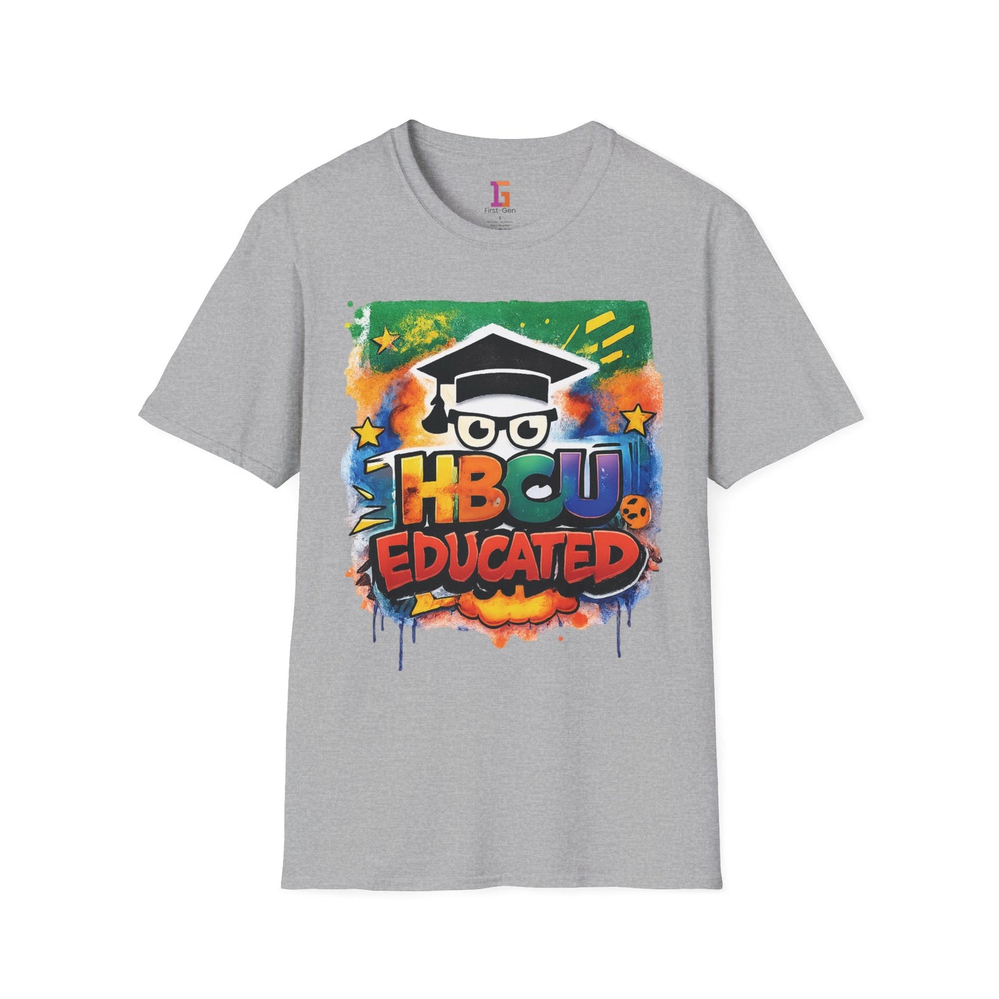 HBCU Graphic Tee Shirt, Historically Black Colleges Universities Unisex Softstyle T-Shirt, Proud Alumni Top, College Student Gift, Black