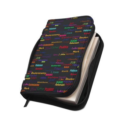 Colorful Bible Cover Black, Bible Case, Religious Gifts, Church Supplies, Scripture Holder, Christian Accessories