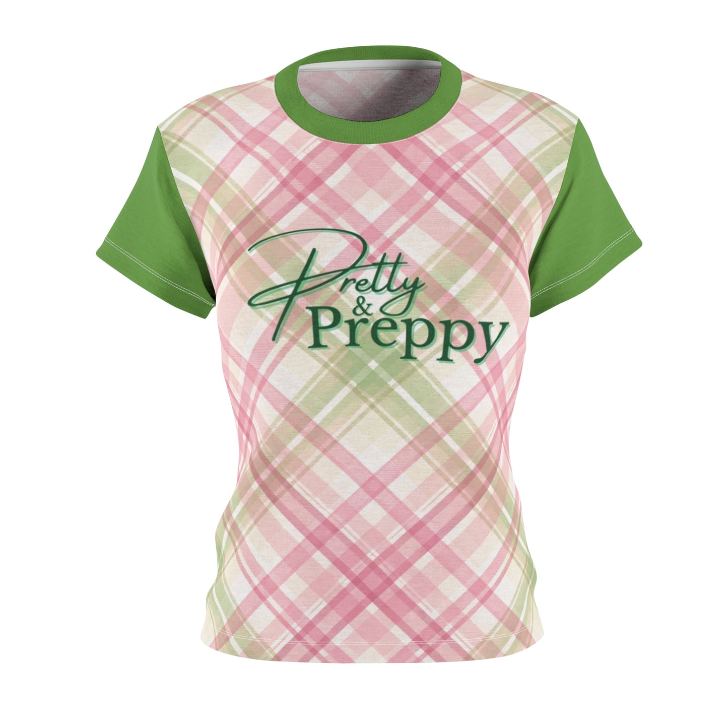 Divine Ladies Plaid Tee — Pretty Preppy Graphic | FirstGen Designs