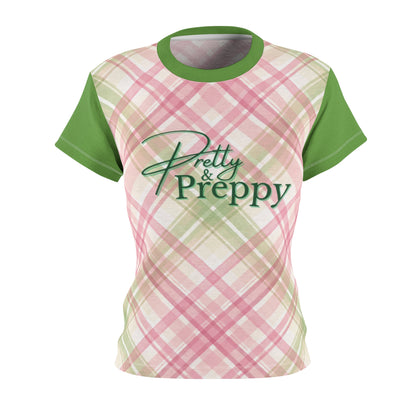 Divine Ladies Plaid Tee — Pretty Preppy Graphic | FirstGen Designs