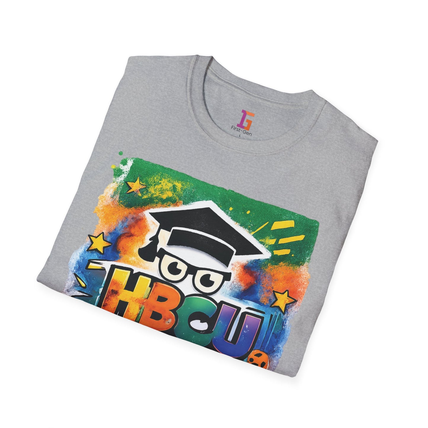 HBCU Graphic Tee Shirt, Historically Black Colleges Universities Unisex Softstyle T-Shirt, Proud Alumni Top, College Student Gift, Black