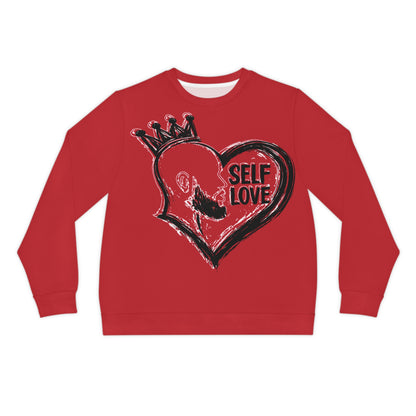 2 Love in Black Sweatshirt - Self Love Heart Graphic Men’s | FirstGen Designs