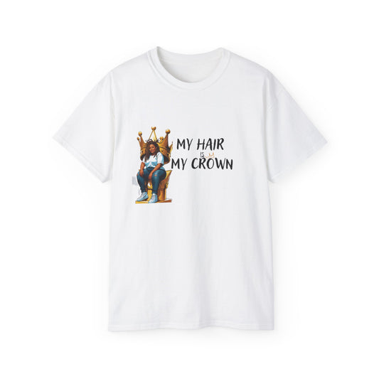 Bold Statement Loc Crown Unisex Tee: Pretty, Retro Vibes, Perfect for Parties, Gift for Friends, Casual Wear, Everyday Style