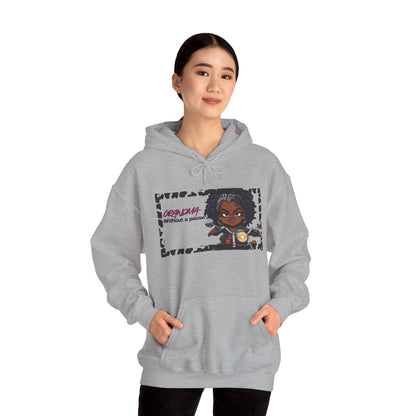 Grandma Unisex Hooded Sweatshirt with Empowering Design, Casual Pullover, Gift for Teens, Cosplay Apparel, Everyday Wear