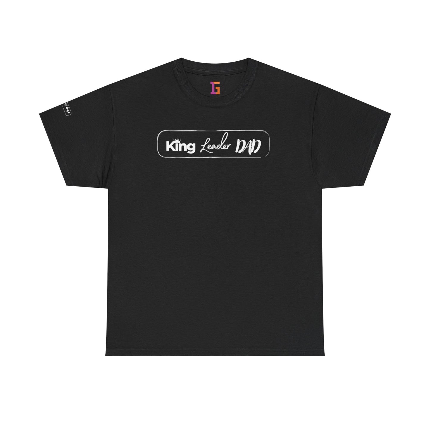 King Leader Dad Unisex Heavy Cotton Tee | Father's Day Gift, Dad T-Shirt, Casual Wear, Dad Humor Shirt, Family Gathering Apparel