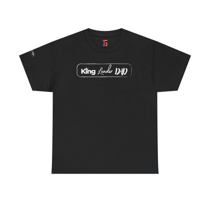King Leader Dad Unisex Heavy Cotton Tee | Father's Day Gift, Dad T-Shirt, Casual Wear, Dad Humor Shirt, Family Gathering Apparel