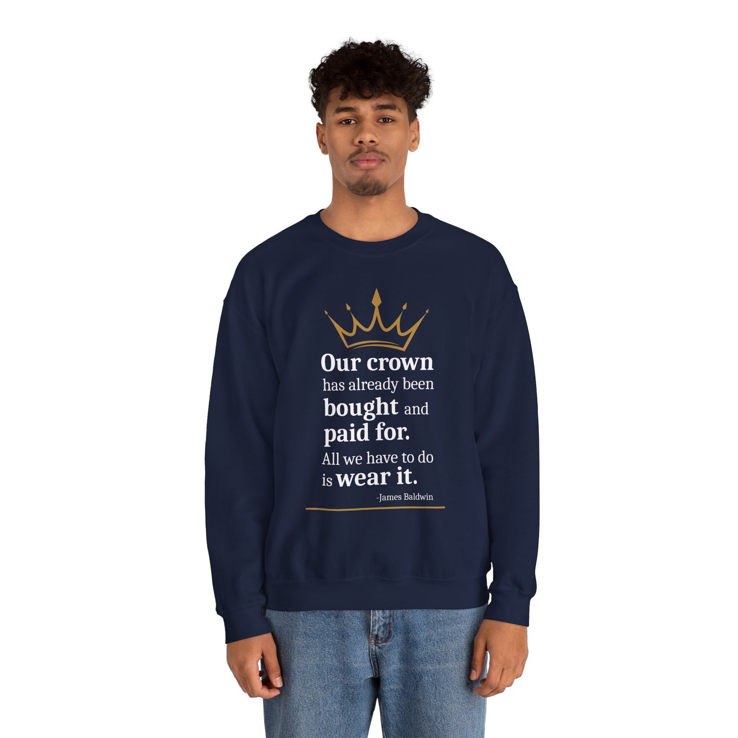 4 The Culture Crewneck Sweatshirt – Inspirational Crown Graphic | FirstGen Designs