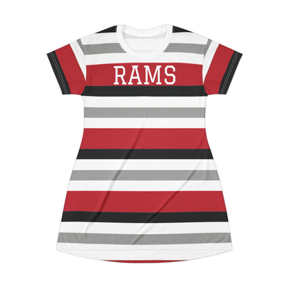 Stylish Striped T-Shirt Dress for Casual Outings | Perfect for Summer, Sports Events, Parties, Gifts
