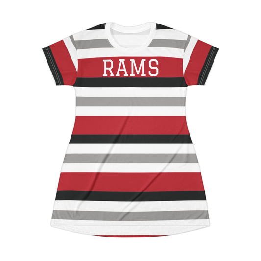 Stylish Striped T-Shirt Dress for Casual Outings | Perfect for Summer, Sports Events, Parties, Gifts