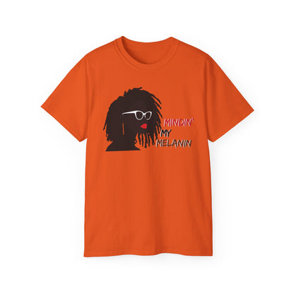 Minding My Melanin Tee: Inspirational Afrocentric Cotton T-Shirt
