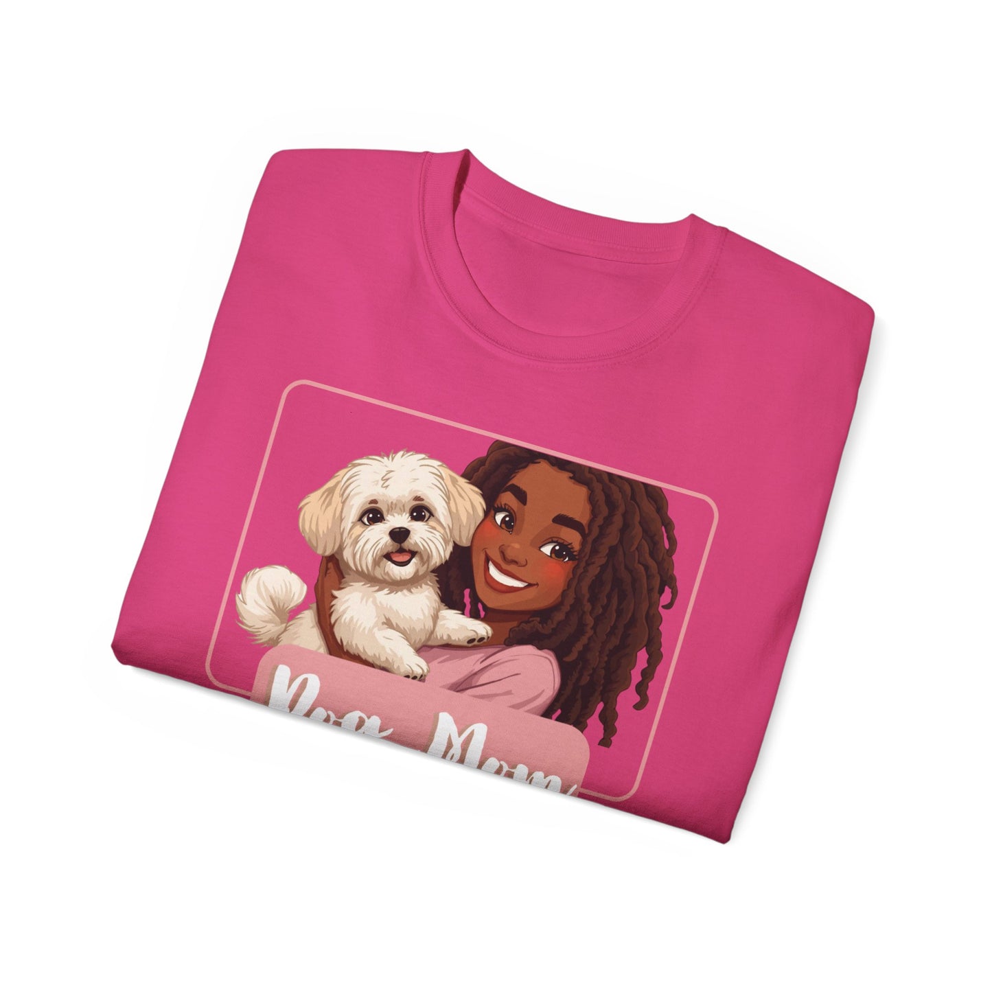 Dog Mom Tee - Cute Pet Lover Shirt, Gift for Dog Owners, Animal Lover Apparel, Pet Adoption Awareness, Mother's Day Gift