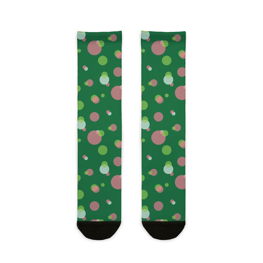 Festive Patterned Crew Socks, Fun Holiday Gift, Cozy Accessories for Every Occasion, Christmas Socks, Unique Stocking Stuffer