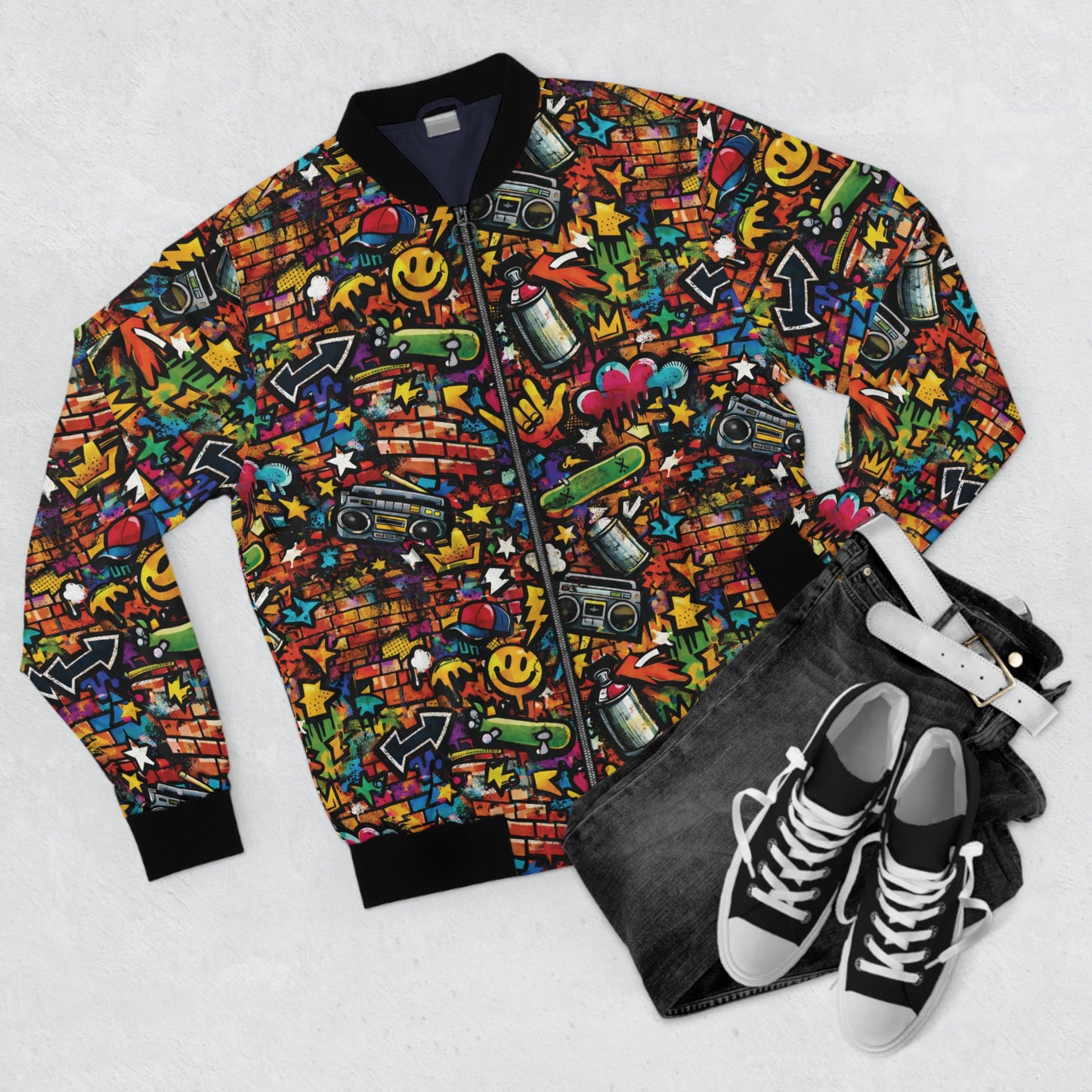4 The Culture Bomber Jacket – Graffiti Street Art ‘4 The Culture’ Graphic | FirstGen Designs