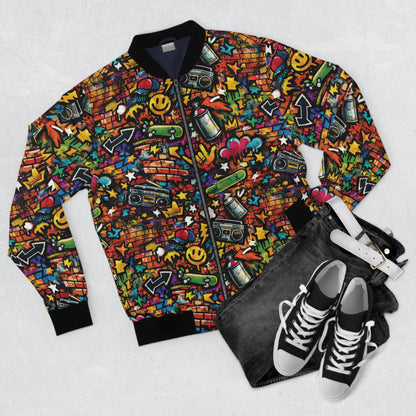 4 The Culture Bomber Jacket – Graffiti Street Art ‘4 The Culture’ Graphic | FirstGen Designs