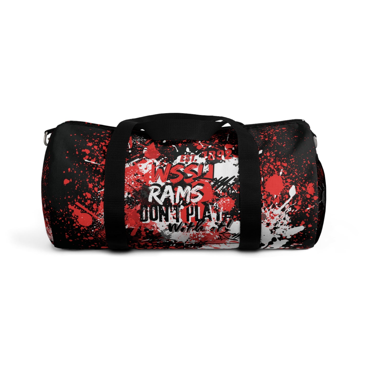 Rep Your HBCU Duffel Bag – WSSU Graffiti Art Black Travel Bag | FirstGen Designs