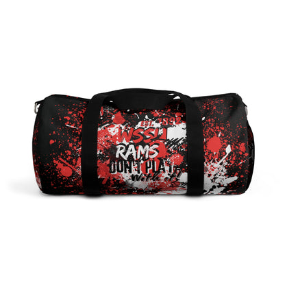 Rep Your HBCU Duffel Bag – WSSU Graffiti Art Black Travel Bag | FirstGen Designs