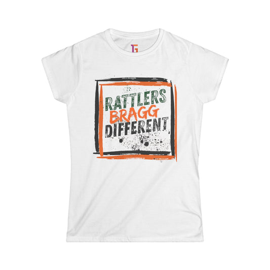 Women's Rattlers Bragg Different Tee, Casual Top, Graphic T-Shirt, Unique Gift, Everyday Wear, Trendy Apparel