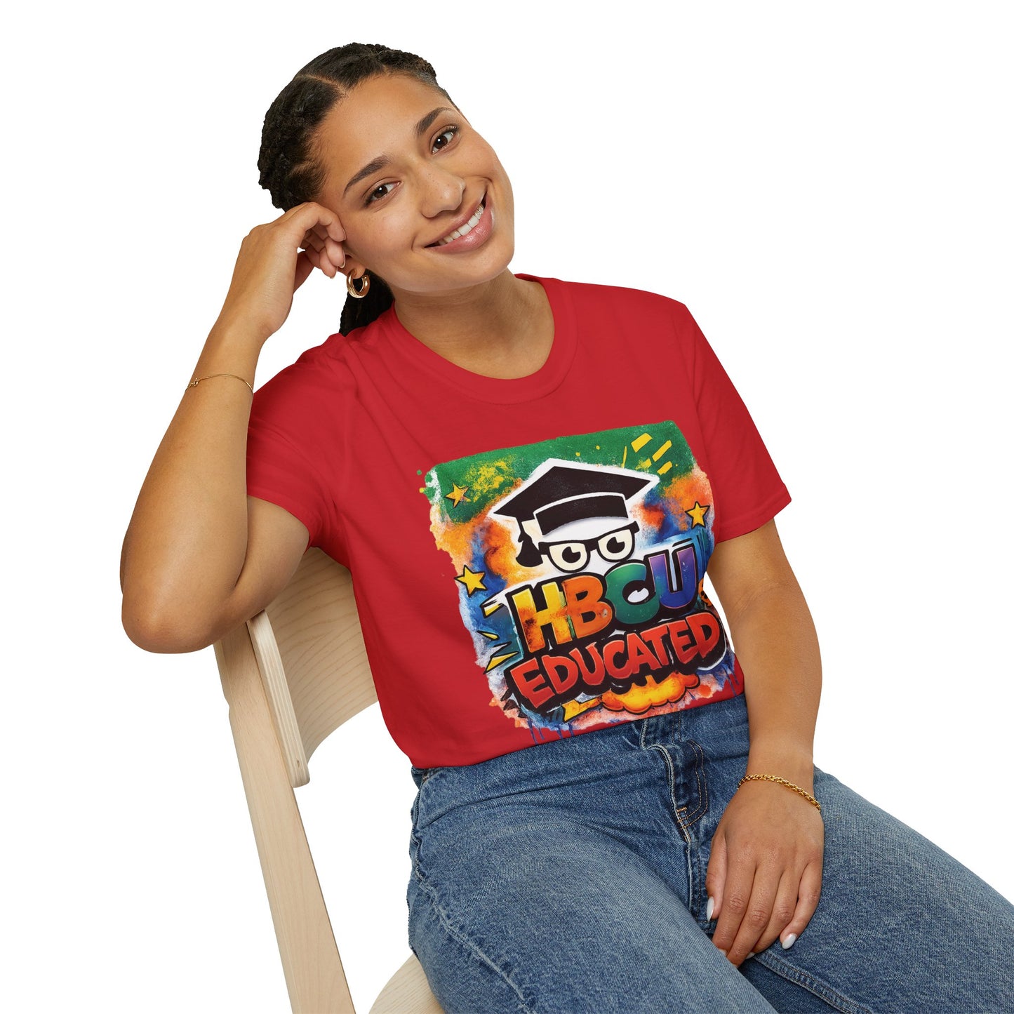 HBCU Graphic Tee Shirt, Historically Black Colleges Universities Unisex Softstyle T-Shirt, Proud Alumni Top, College Student Gift, Black
